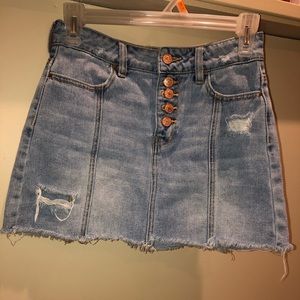 High waisted jean skirt from PacSun